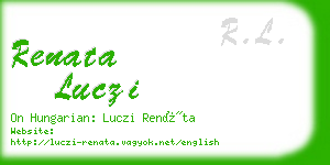 renata luczi business card